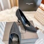 YSL Opyum Pumps Black Crystal – Scarpe con tacco