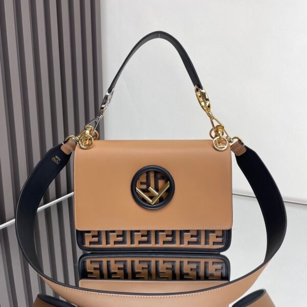 FD Kan I F Beige/Black Leather - Bag