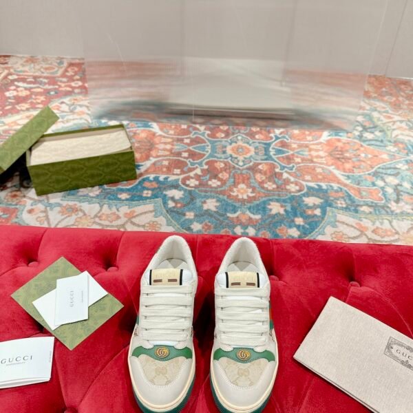 GG Screener Beige/Green - Sneakers