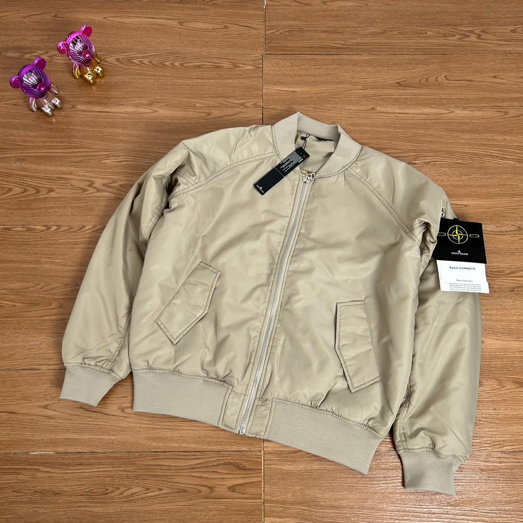 SI Ghost Piece Bomber Jacket Black/Beige - Jacket - Image 3