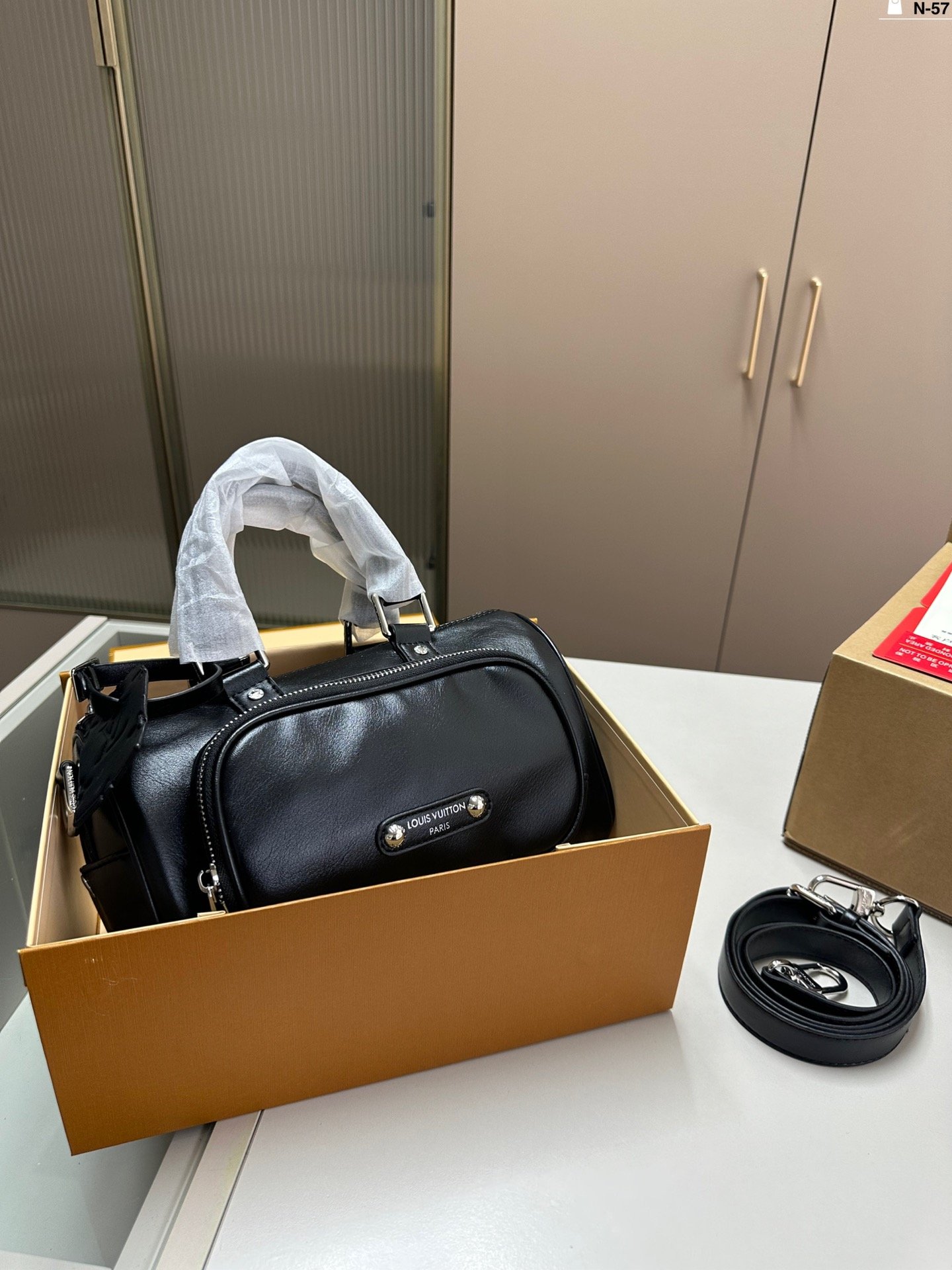 LV Soft Trunk Black Leather - Bag
