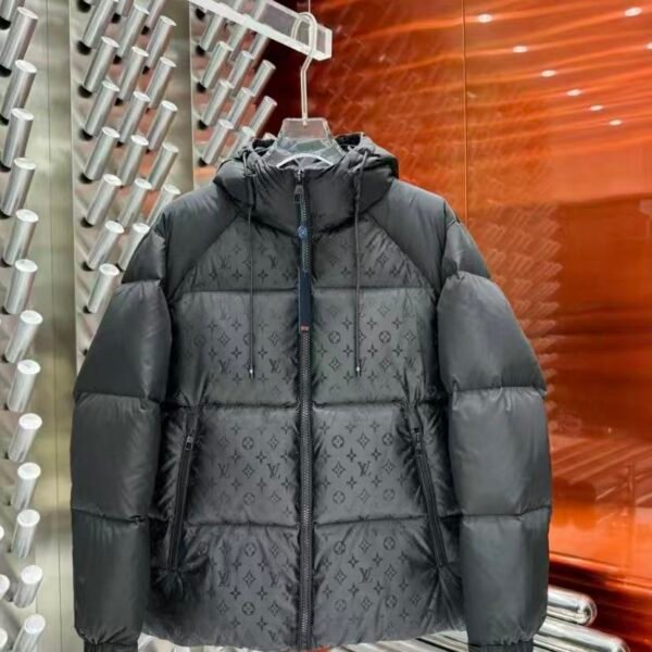LV Monogram Puffer Jacket Black Monogram - Jacket