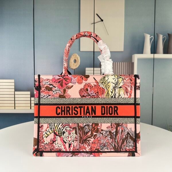 CD Book Tote Pink Toile de Jouy - Bag