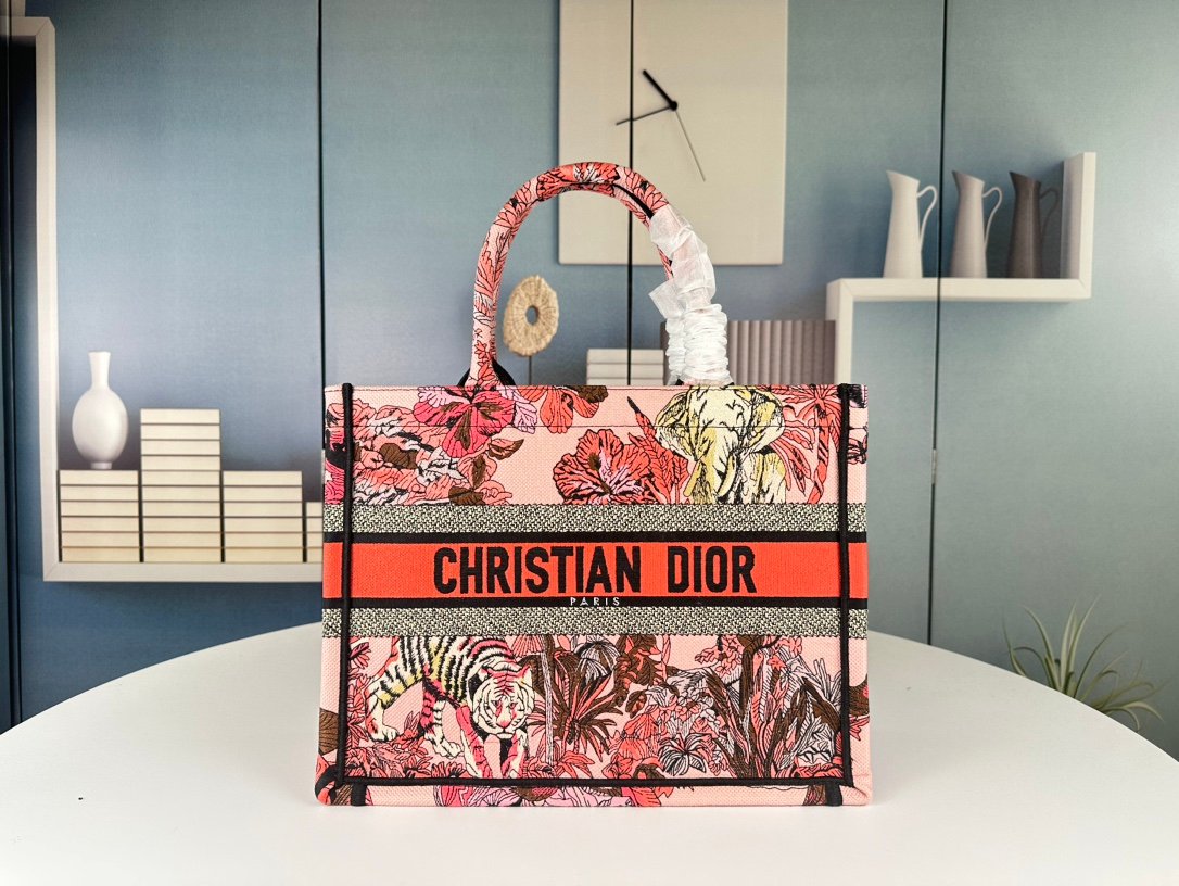 CD Book Tote Pink Toile de Jouy - Bag