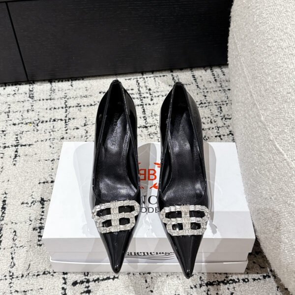 BAL Knife BB Pumps Black Patent Leather - Heels