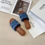 CEL Triomphe Denim Slides – Slide