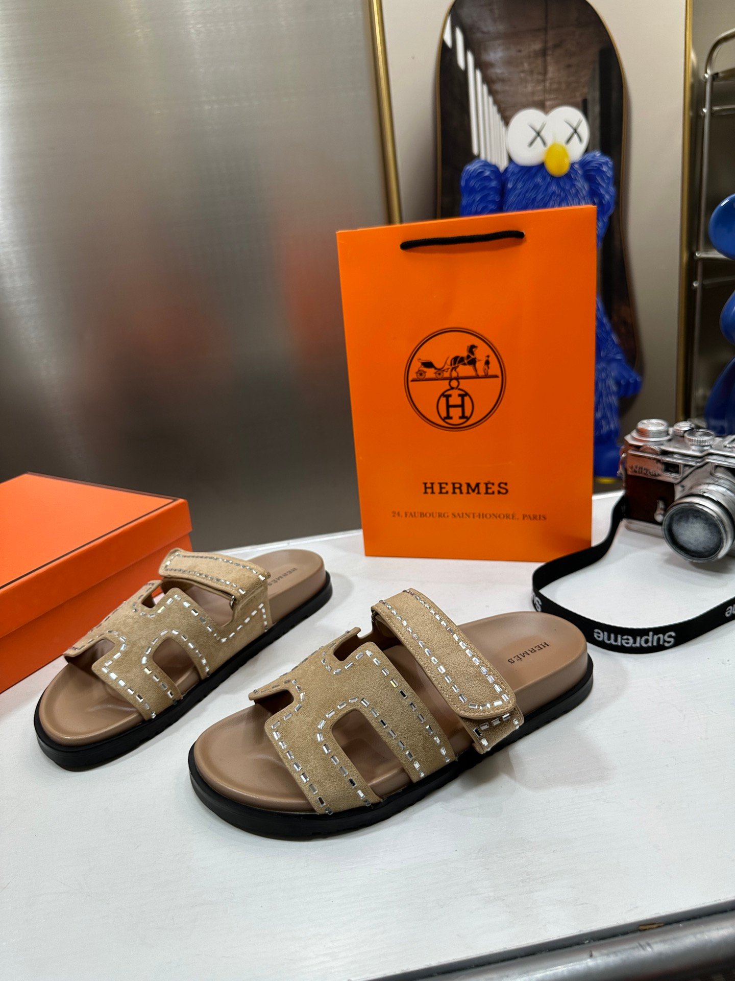 HM Chypre Sandals Beige Suede - Sandals - Image 3