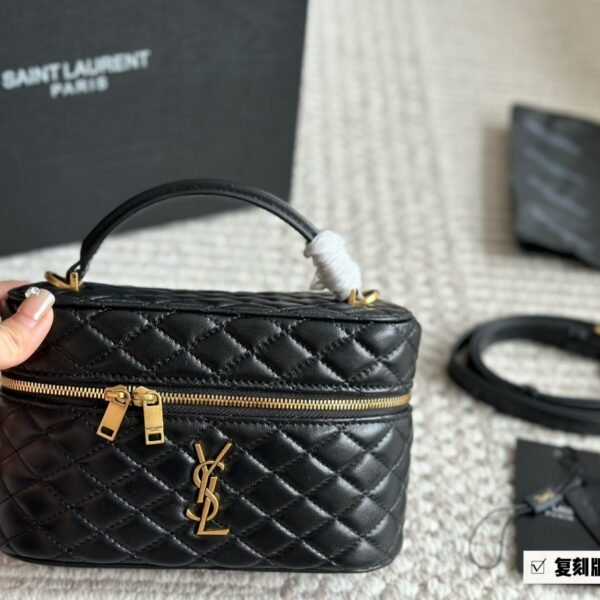 YSL Vanity Small Black Leather - Bag