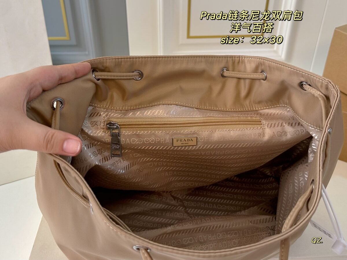 PR Vela Backpack Beige Nylon – Borsa — 9