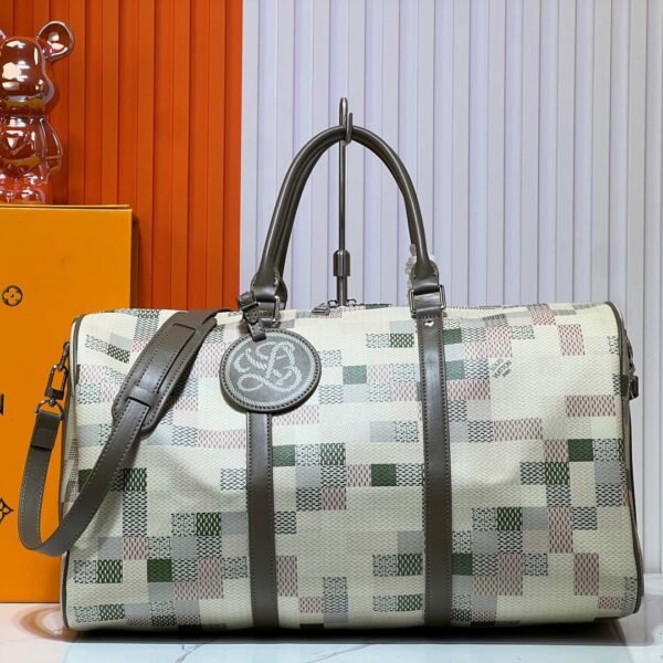 LV Keepall Bandoulière 50 Damier Graphite Pixel - Bag