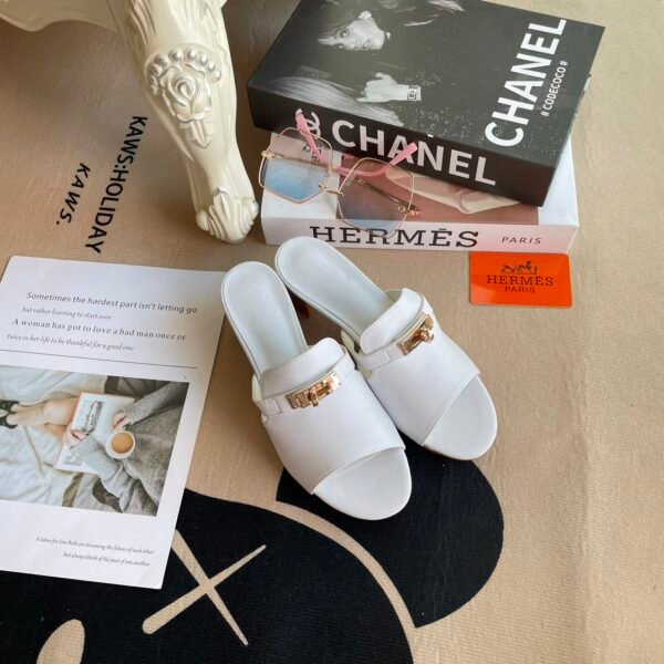 HM Oran Sandals White Leather - Sandals