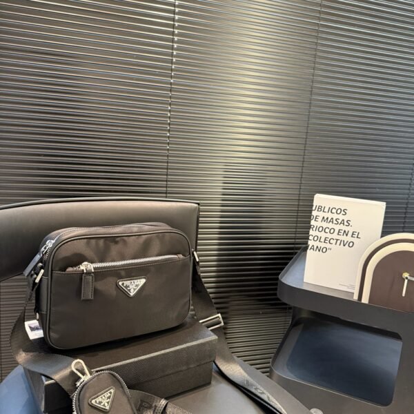 PR Re-Nylon and Saffiano Leather Camera Bag - Bag