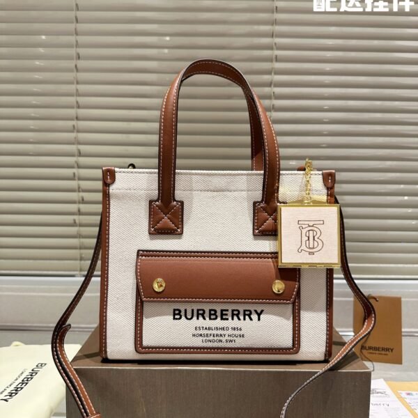 BBR Title Vintage Check and Leather Beige/Brown and Beige/Black - Bag