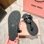 MIU Knotted Thong Sandals – Sandali
