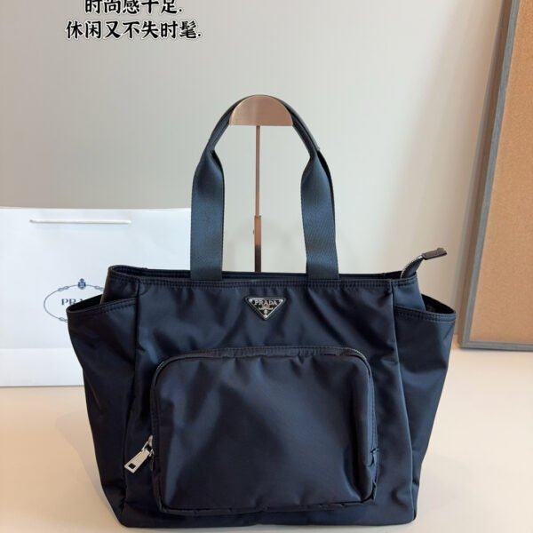PR Re-Nylon Tote Black Nylon - Bag