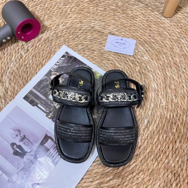 PR Raffia Chain Sandals - Sandals