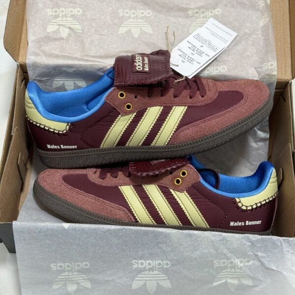 AD Samba Wales Bonner Burgundy/Yellow - Sneakers