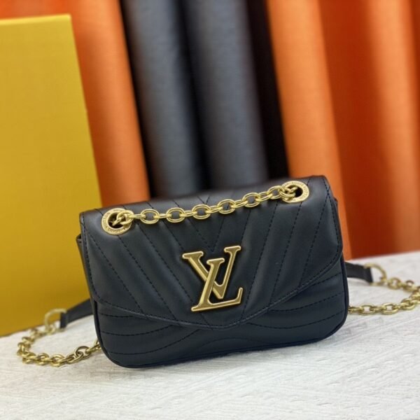 LV New Wave Chain Bag Black Leather - Bag