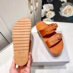 CEL Triomphe Buckle Sandals – Sandals – Tan