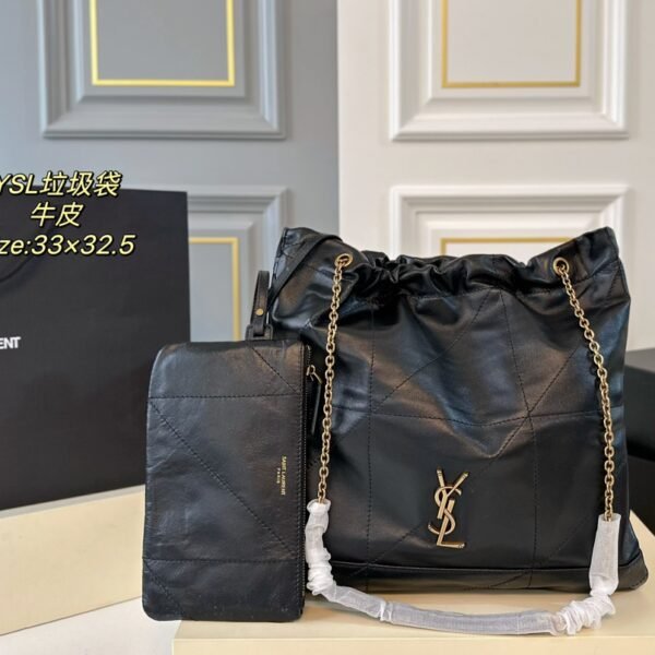 YSL Jamie Puffer Black Leather - Bag
