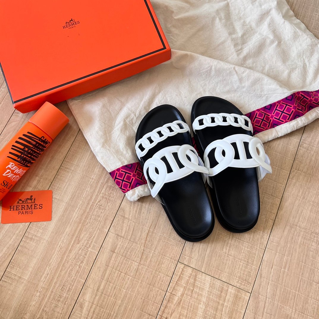 HM Chypre White/Black - Slides - Image 9