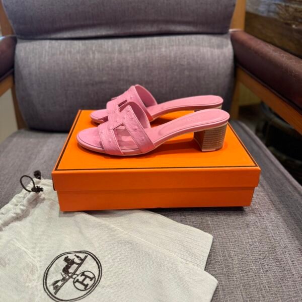 HM Oran Sandals Pink Suede - Sandals
