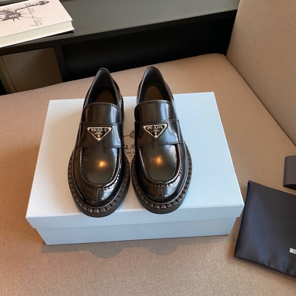PR Brushed Leather Loafers - Shoes