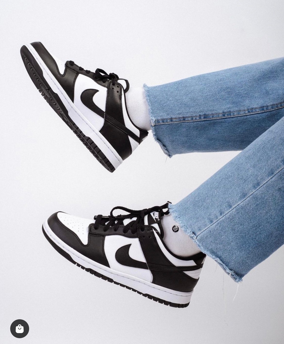 NK Dunk Low Retro Black/White - Sneakers