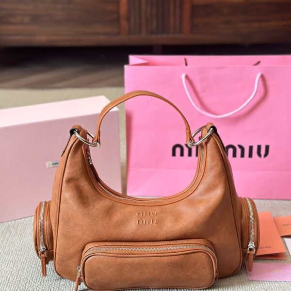 MIU Arcadie Brown Leather - Bag