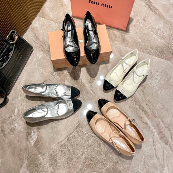 MIU Cap Toe Ballerina - Shoes