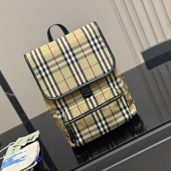 BBR Vintage Check Backpack Beige Check - Backpack