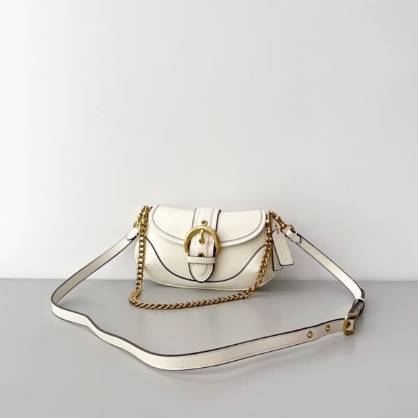 CD Bobby Small White Leather - Bag