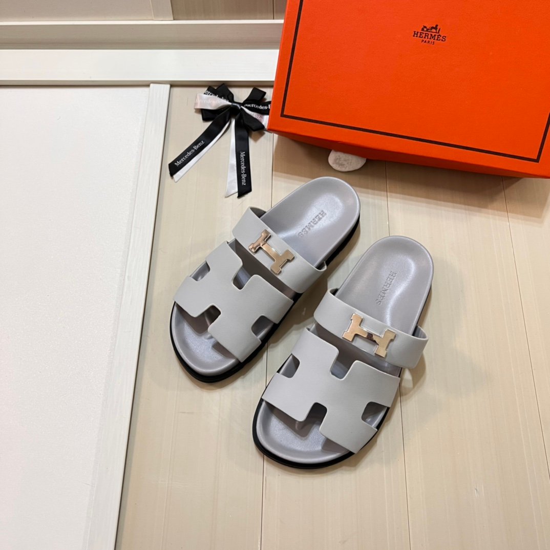 HM Oran Sandals Grey Leather - Sandals - Image 2