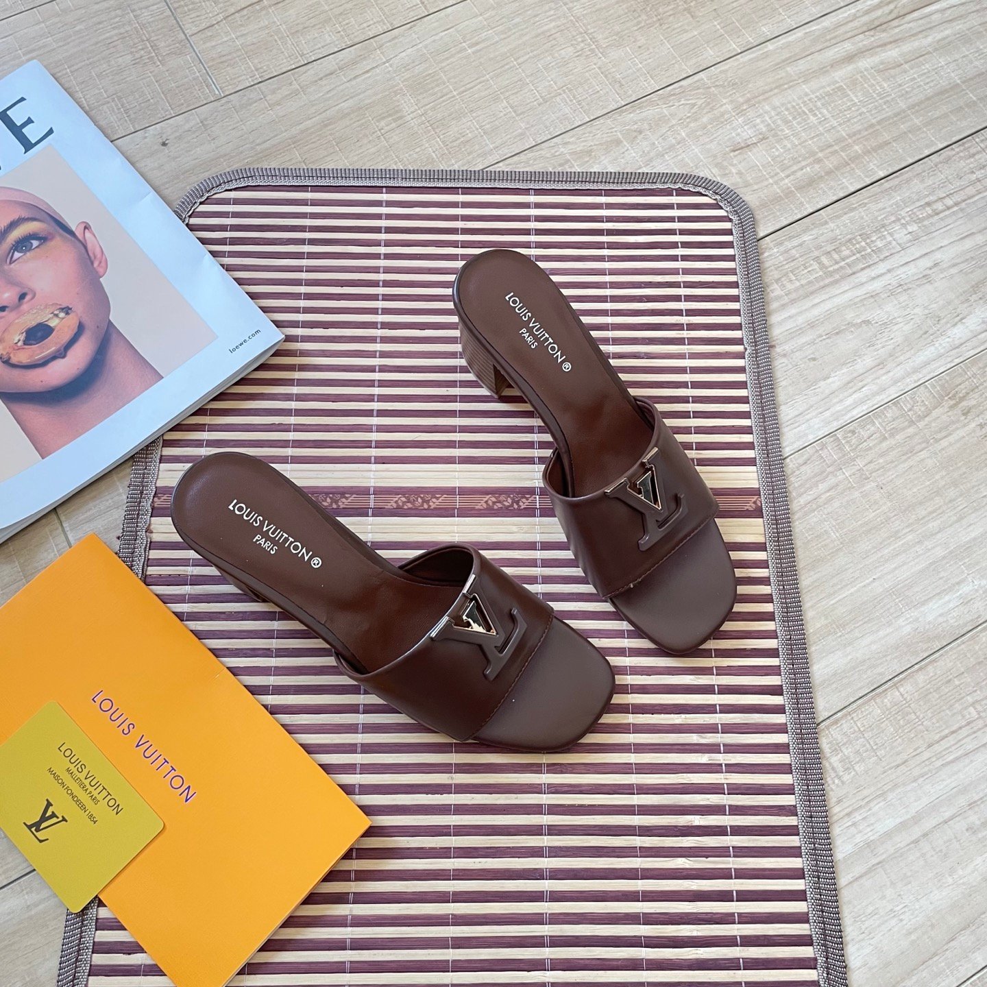 LV Lock It Mule Brown Leather - Sandals - Image 8