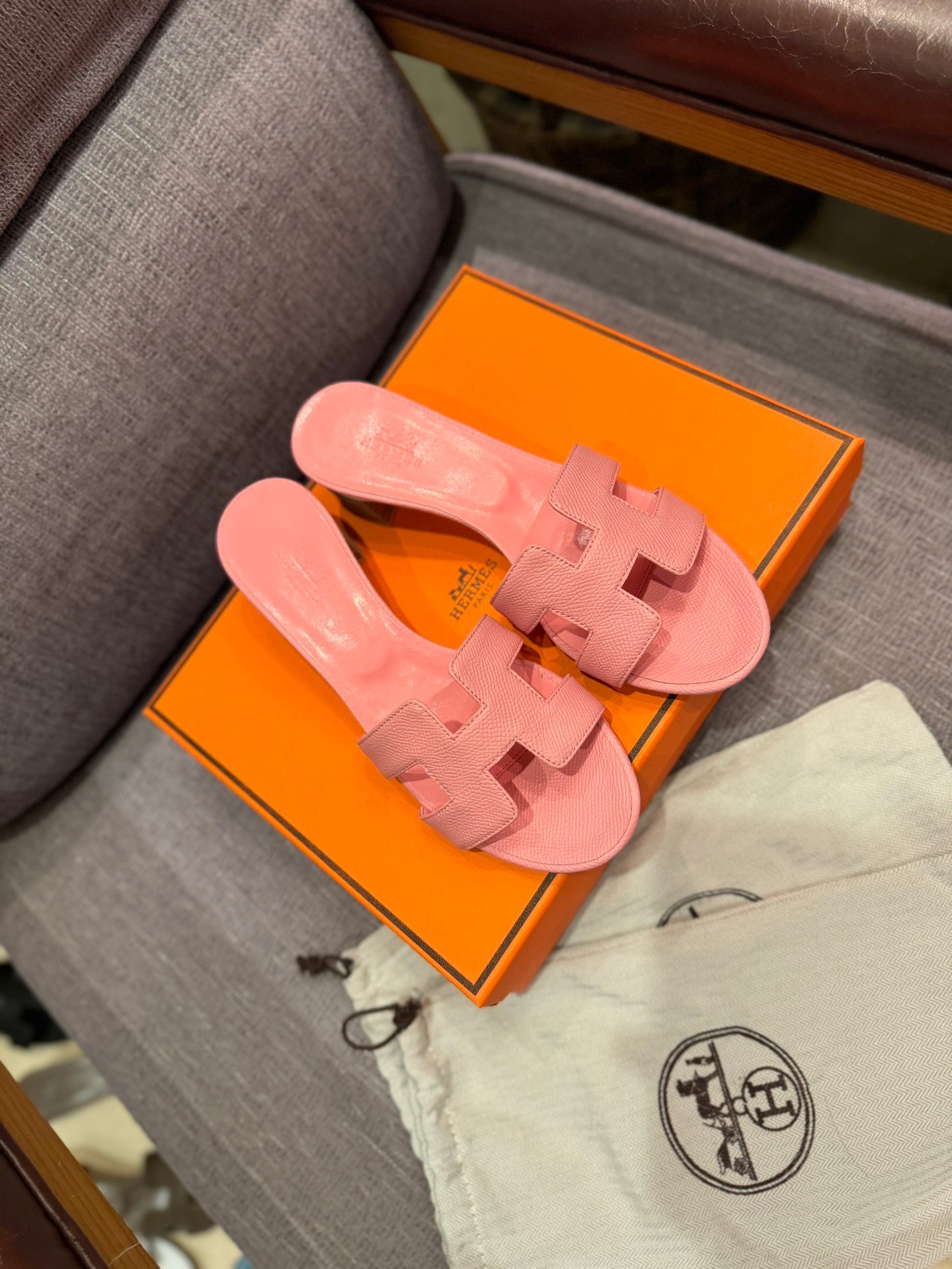 HM Oran Sandals Pink Leather - Sandals - Image 2