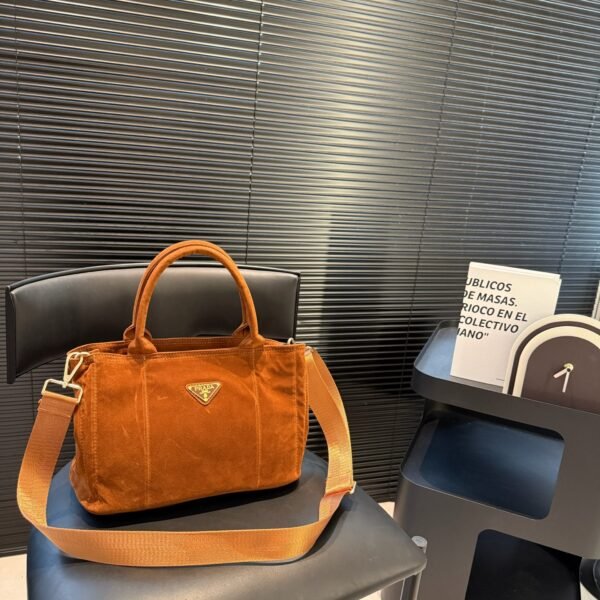 PR Suede Basket Bag Brown Suede - Bag