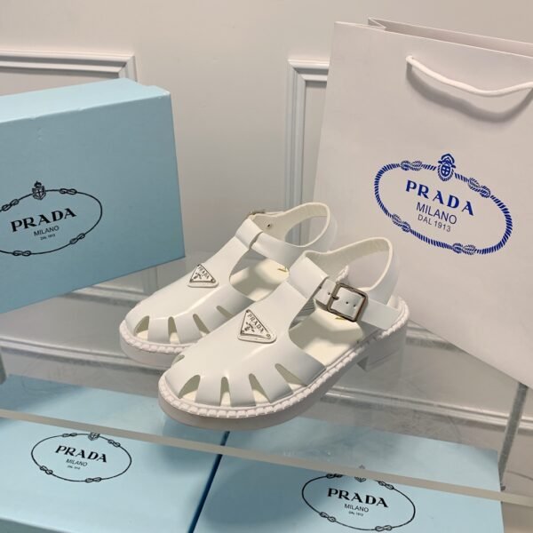 PR Triangle Logo Rubber Sandals - Sandals