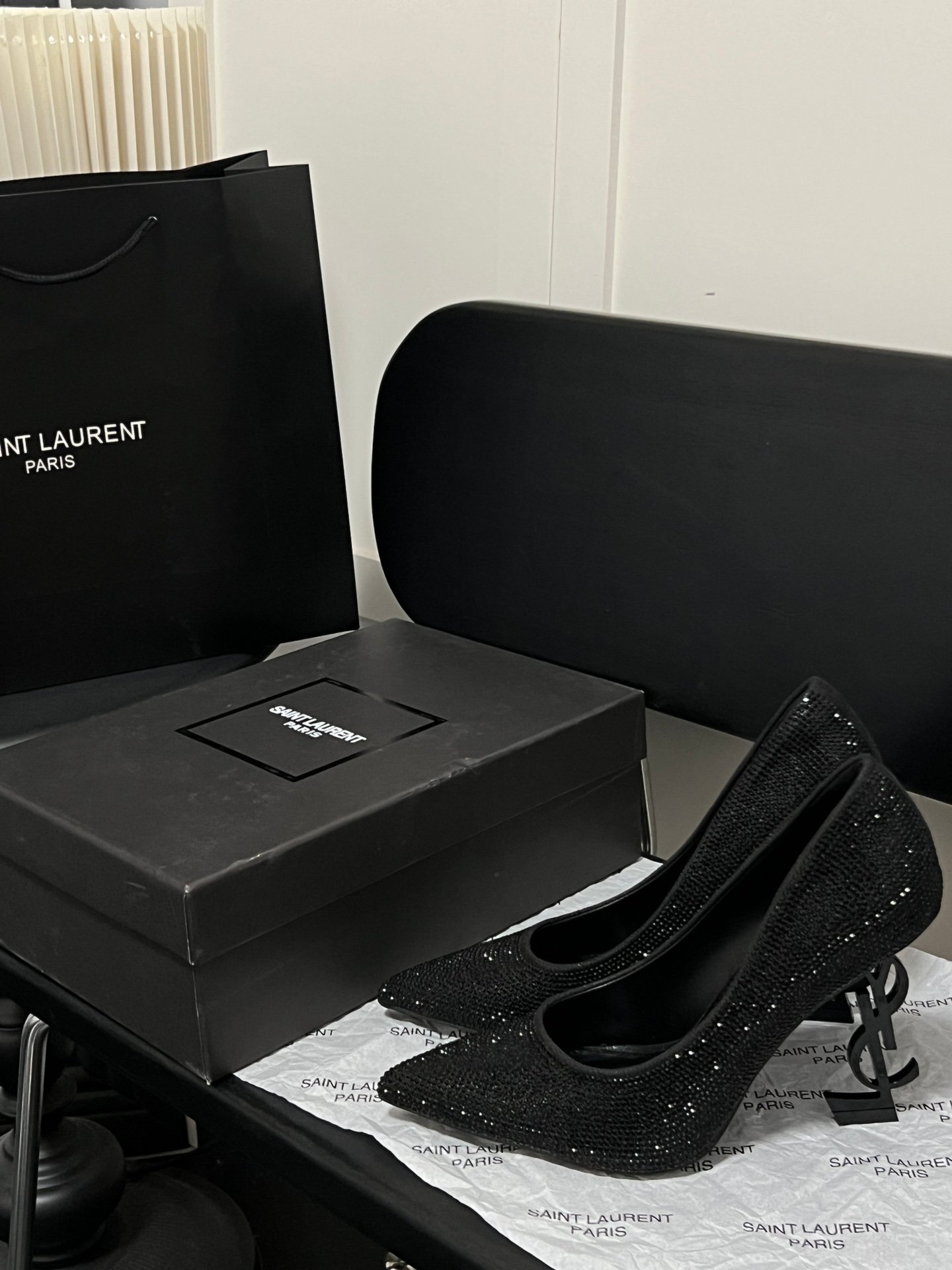 YSL Opyum Pumps Black Crystal - Heels - Image 3