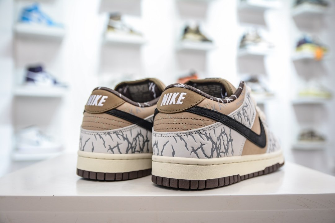 NK Dunk Low Pro SB Reese Forbes Hunter Brown/Beige - Sneakers - Image 6
