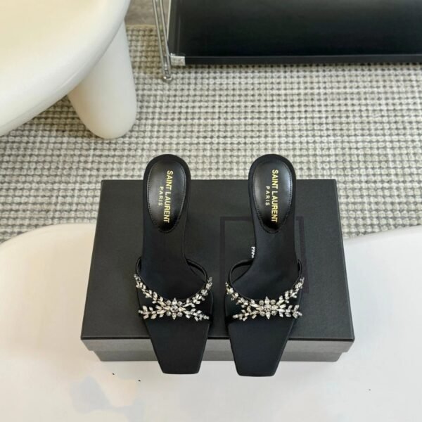 YSL Cassandra Embellished Sandals - Heels