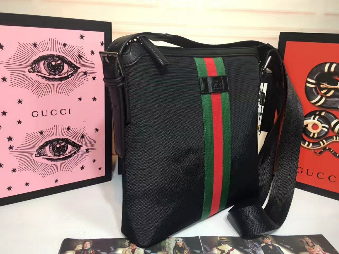 GG Ophidia Messenger Bag Black/Green/Red Web - Bag - Image 2