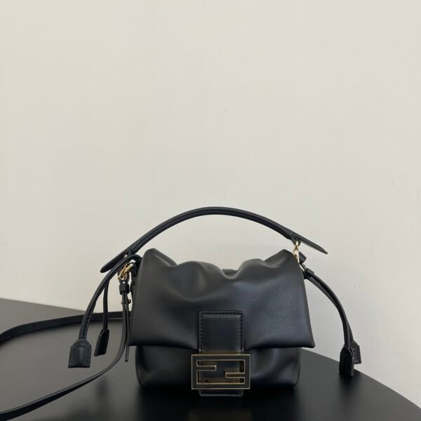 FD Baguette Mini Black Leather - Bag