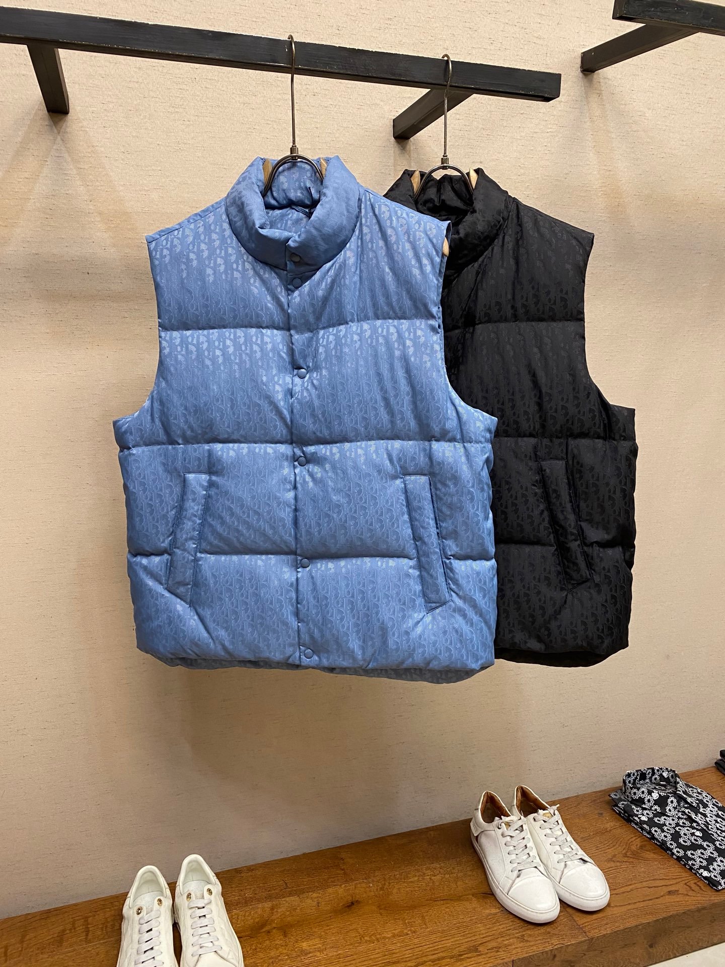CD CD Oblique Puffer Vest 46 Blue Oblique - Vest - Image 3