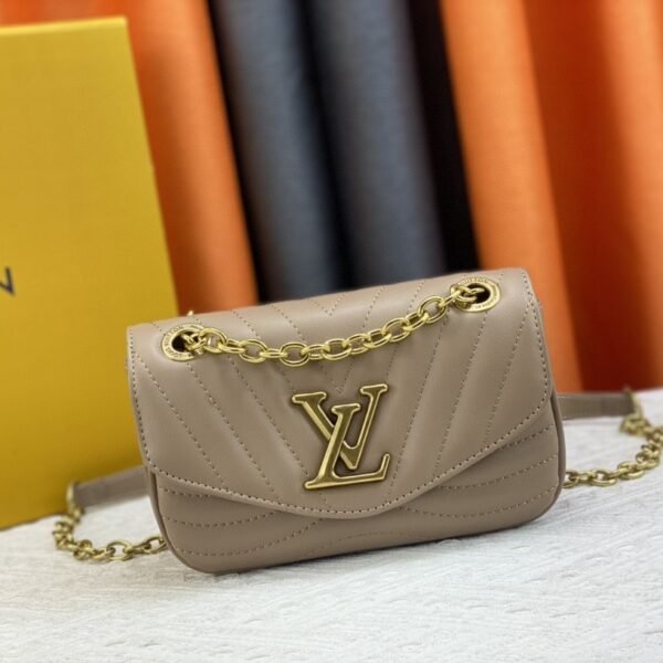 LV New Wave Chain Bag Beige Leather - Bag
