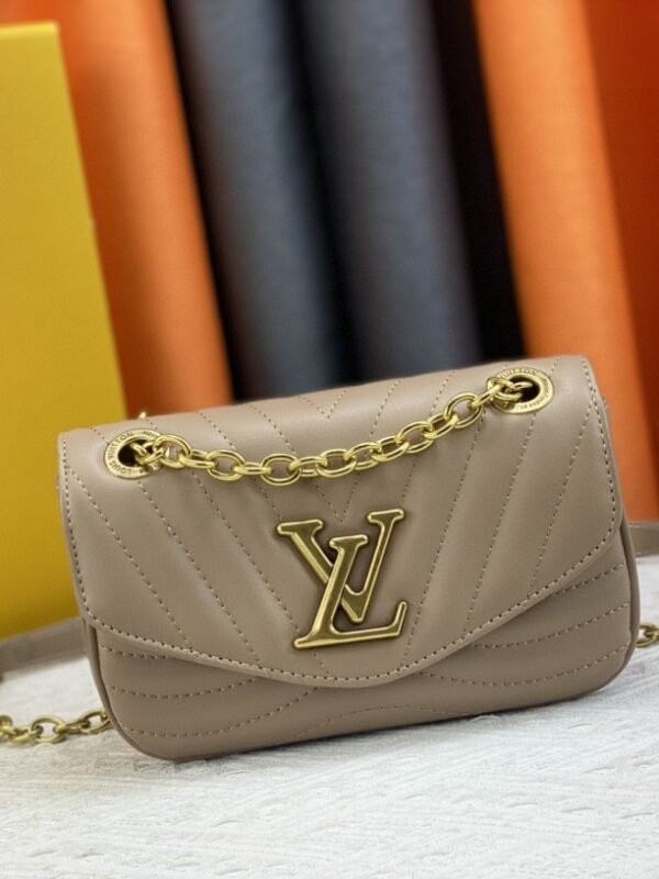 LV New Wave Chain Bag Beige Leather – Bag