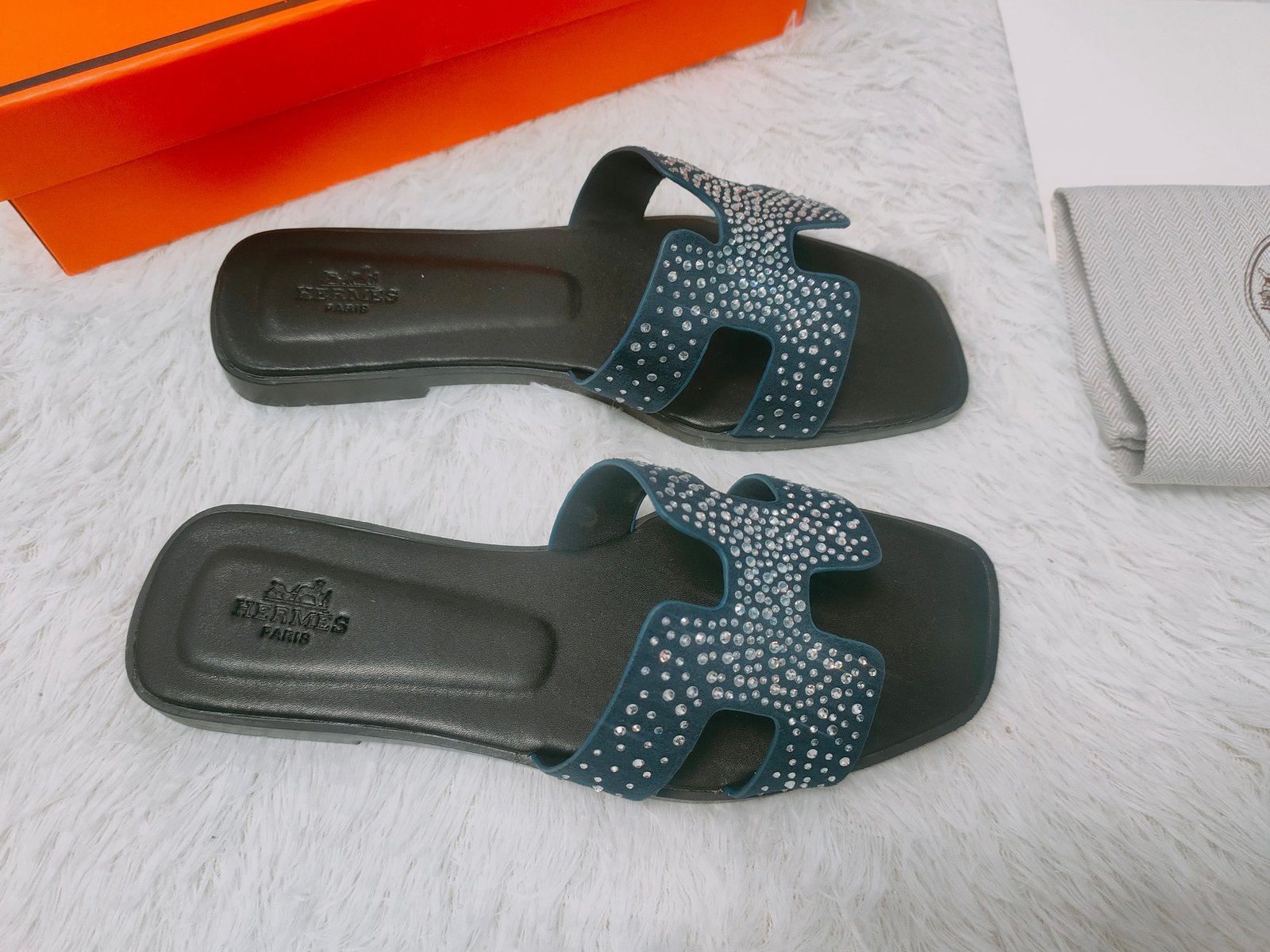 HM Oran Sandals 38 Crystal Embellished - Sandals - Image 2