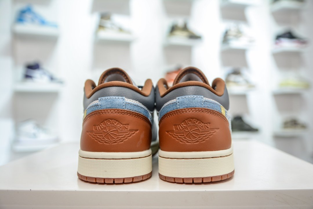 NK Air Jordan 1 Low SE Craft Multi-Color - Sneakers - Image 2