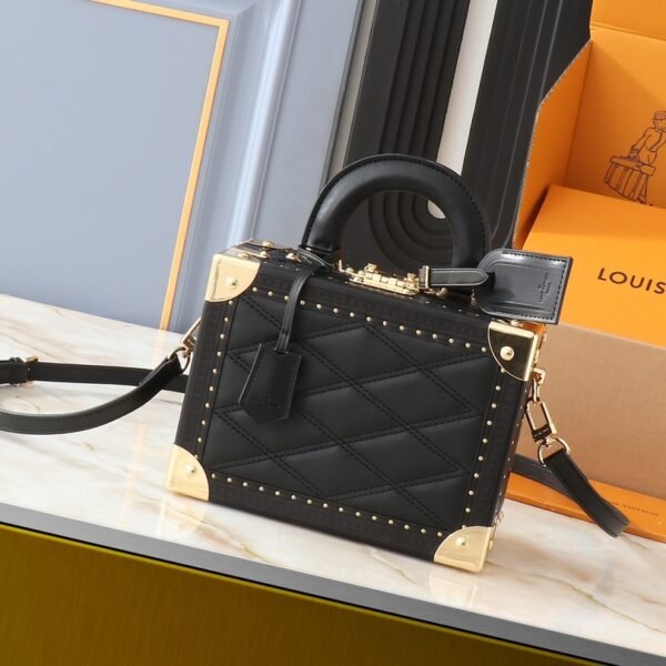LV Petite Malle Black Leather - Bag