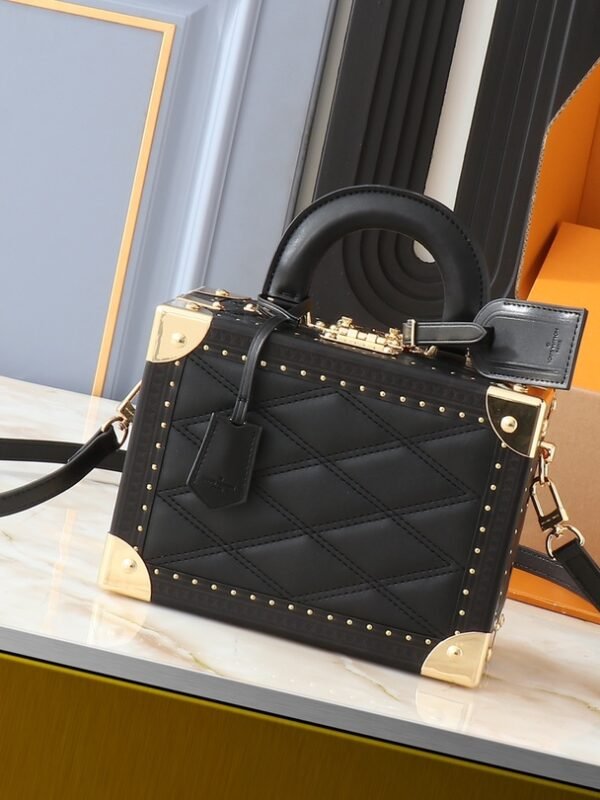 LV Petite Malle Black Leather – Bag
