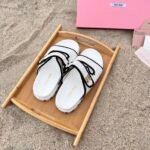 MIU Velcro Knit Slides – Slide